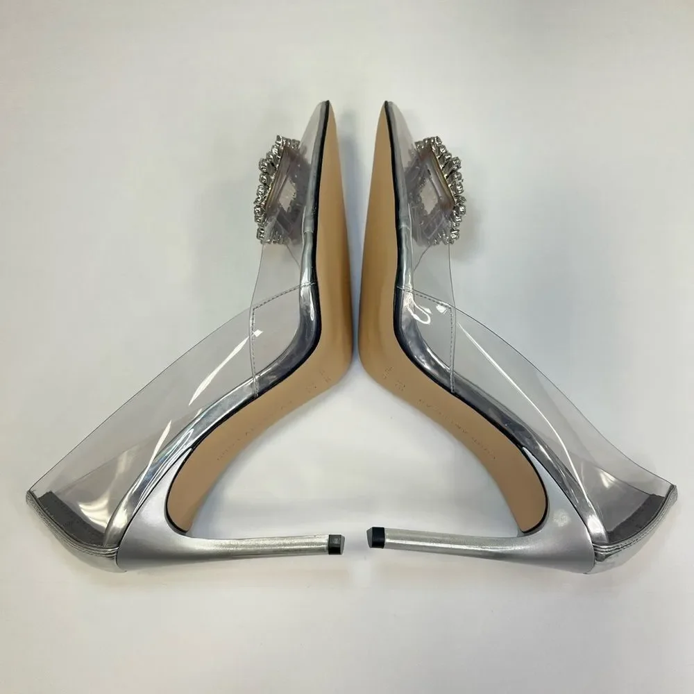 Good American Women’s Glass Cinder-f*cking-rella Pump Size 9.5 - Picture 4 of 8